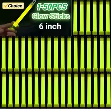 Glow In The Dark Party Glasses - Military Grade Glow Sticks with Hook