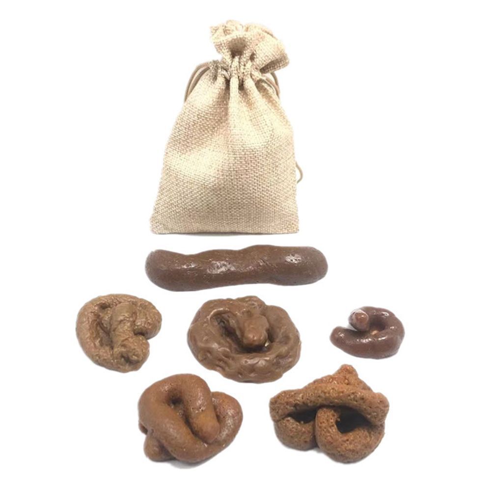 Fake Poop Gag Gift - 6Pcs Turd Mischief Antistress Fool's Holiday