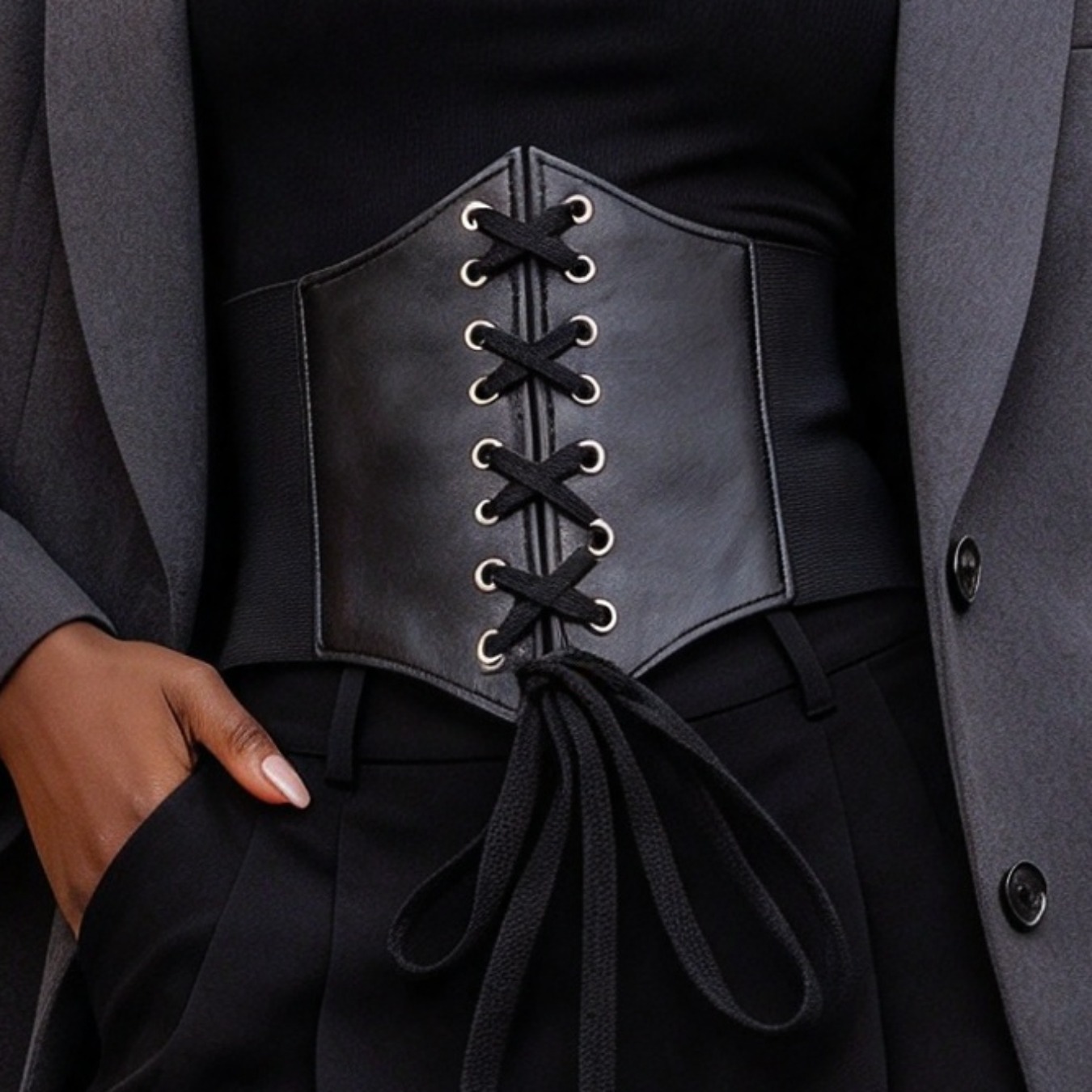 Women Court Style Corset Lace  - Costumes ulasan dan harga
