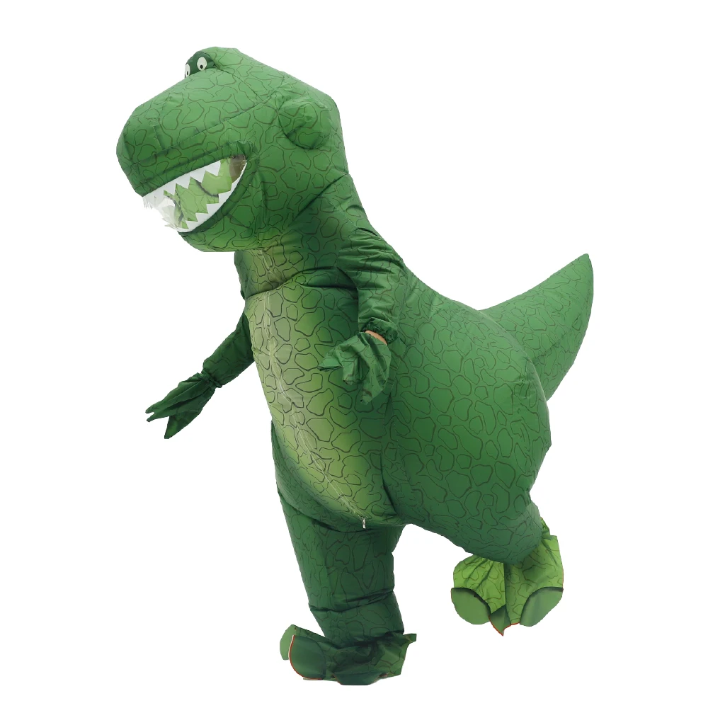 Green Dinosaur Inflatable Cost - Inflatable Dinosaur Costume Adult ulasan dan harga