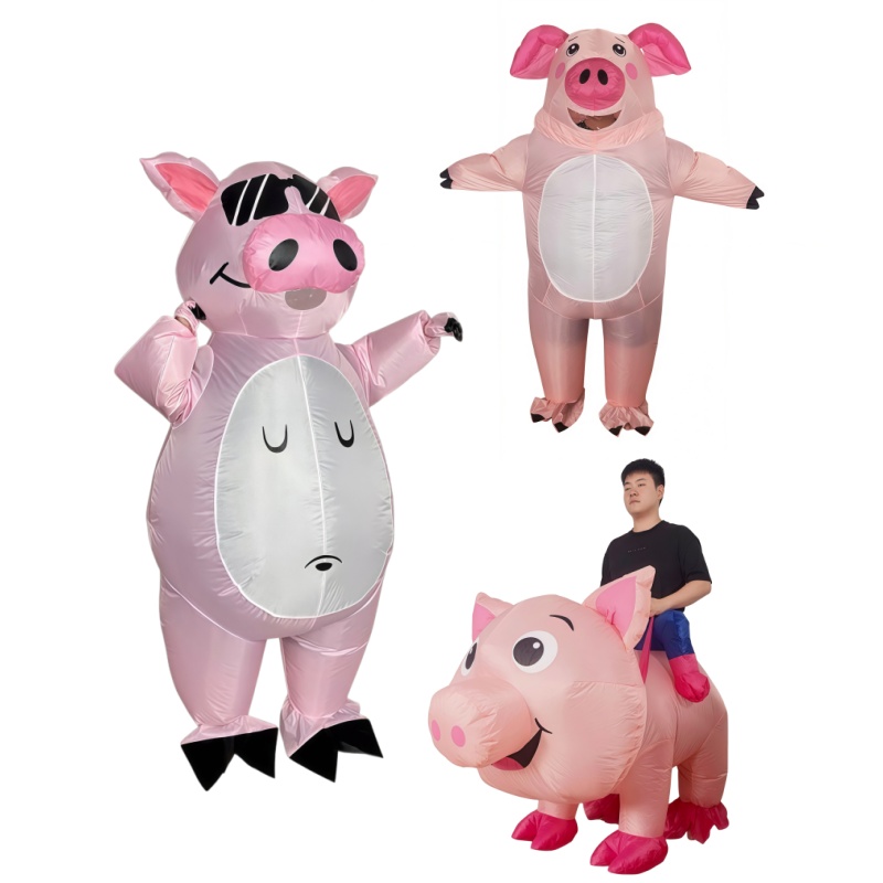 Pig Riding Standing Pig Inflat - Costumes ulasan dan harga