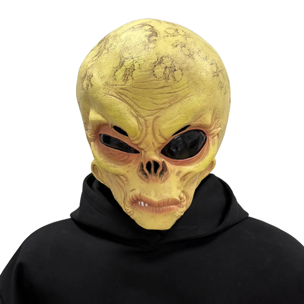 Funny Alien Skull Mask Cosplay - Latex Alien Mask Realistic ulasan dan harga