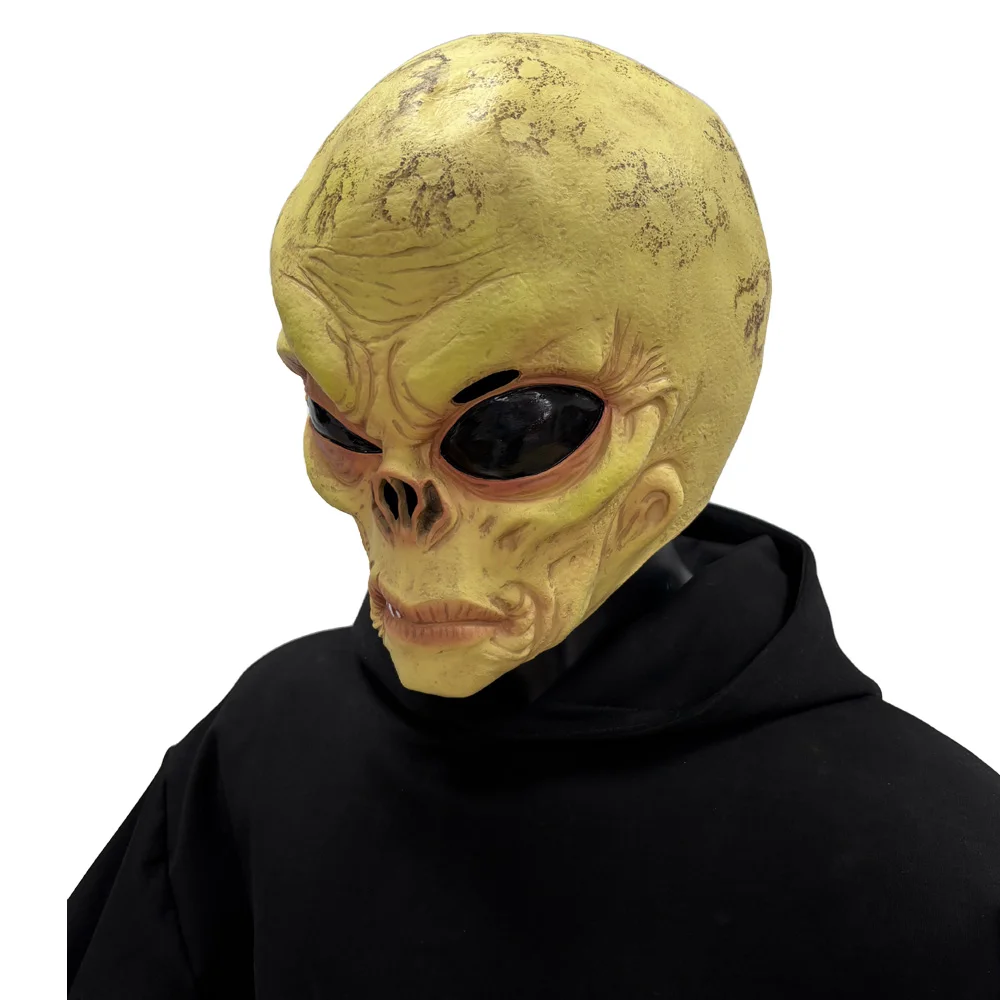 Funny Alien Skull Mask Cosplay - Latex Alien Mask Realistic ulasan dan harga