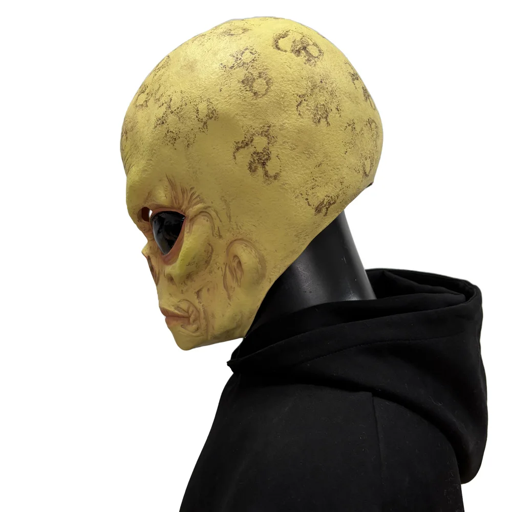 Funny Alien Skull Mask Cosplay - Latex Alien Mask Realistic ulasan dan harga
