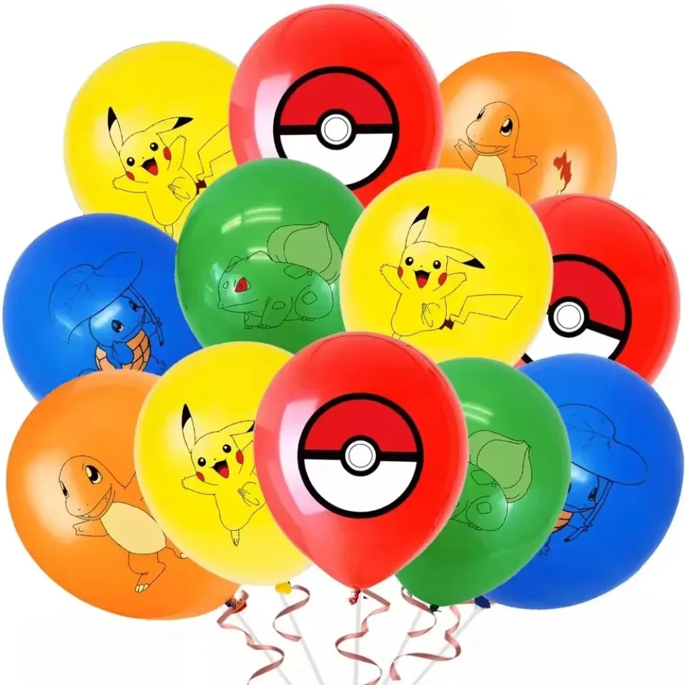 10Pcs Pokémon Printed Latex Ba - Party Supplies ulasan dan harga