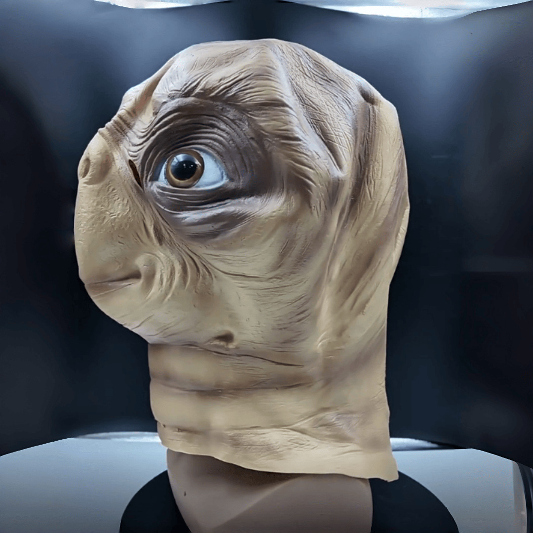 Realistic ET Alien Latex Mask  - Latex Alien Mask Realistic ulasan dan harga