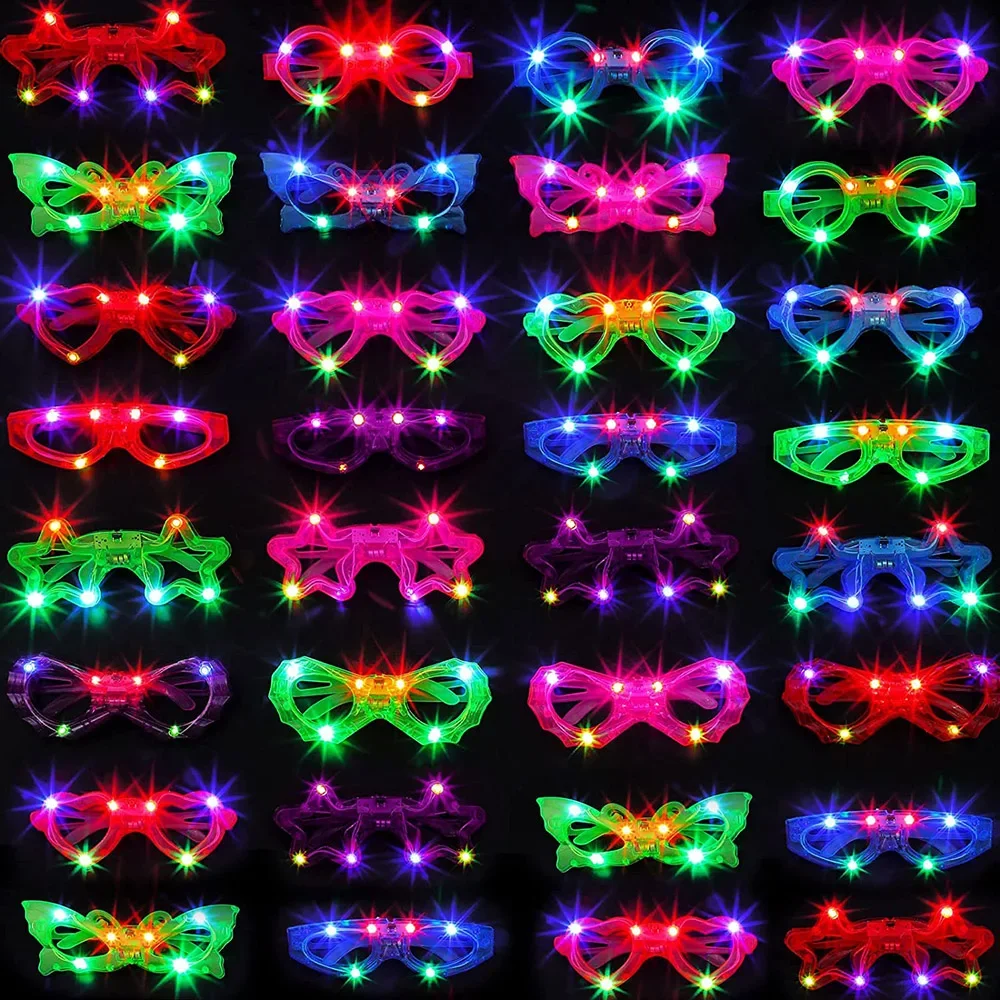 LED Glasse Neon Glow In The Da - Glow In The Dark Party Glasses ulasan dan harga