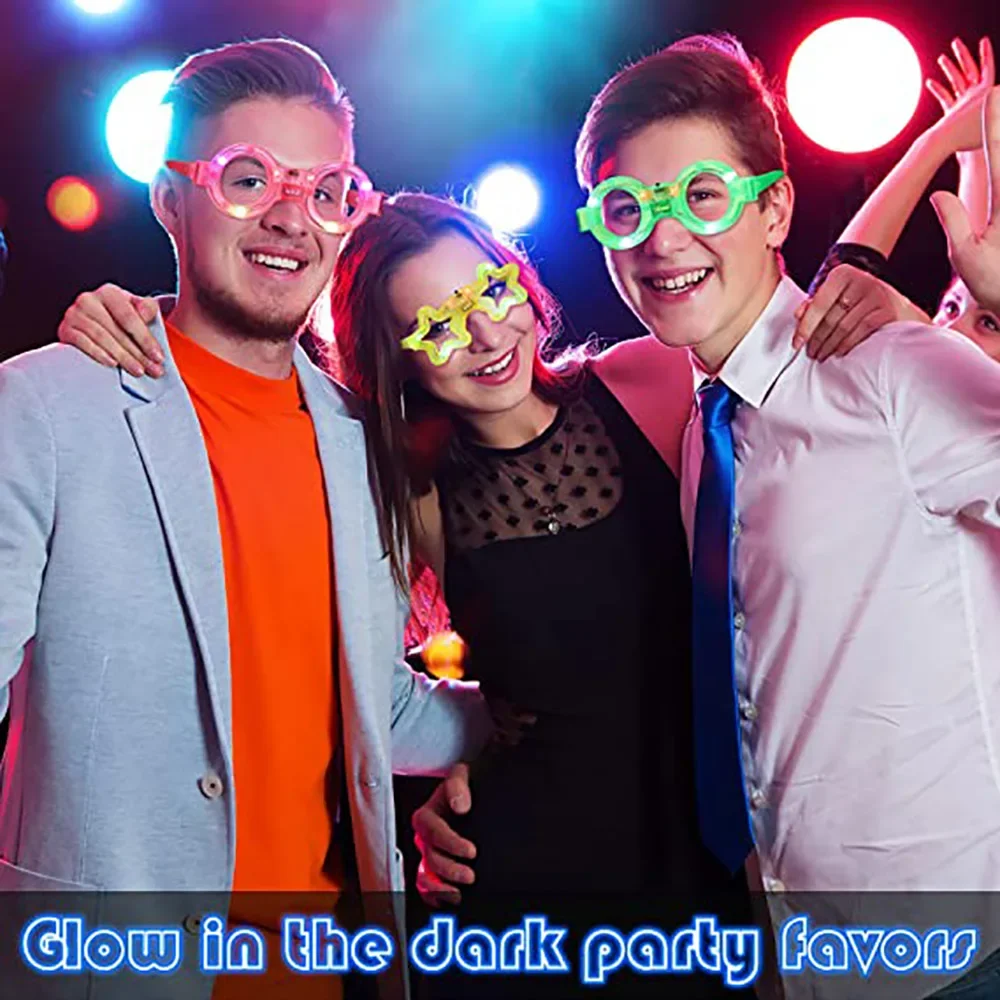 LED Glasse Neon Glow In The Da - Glow In The Dark Party Glasses ulasan dan harga
