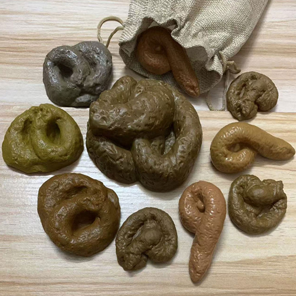 10Pcs Fake Poop Prank Set Apri - Fake Poop Gag Gift ulasan dan harga