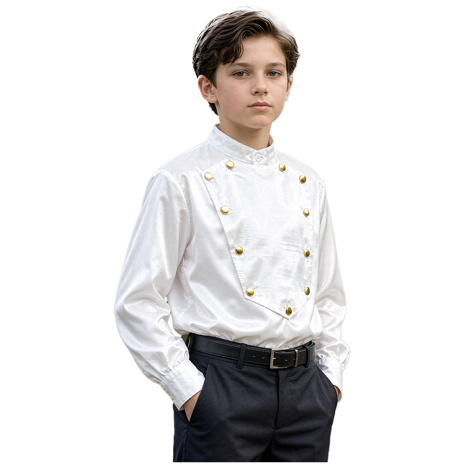#6-16 Renaissance Shirt Mediev - Costumes ulasan dan harga