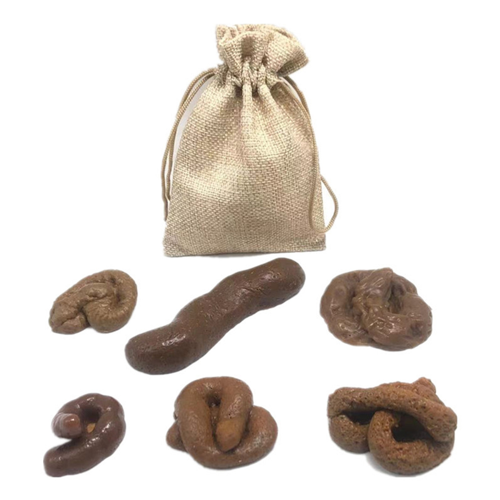 6pcs Realistic Soft Fake Dog P - Fake Poop Gag Gift ulasan dan harga