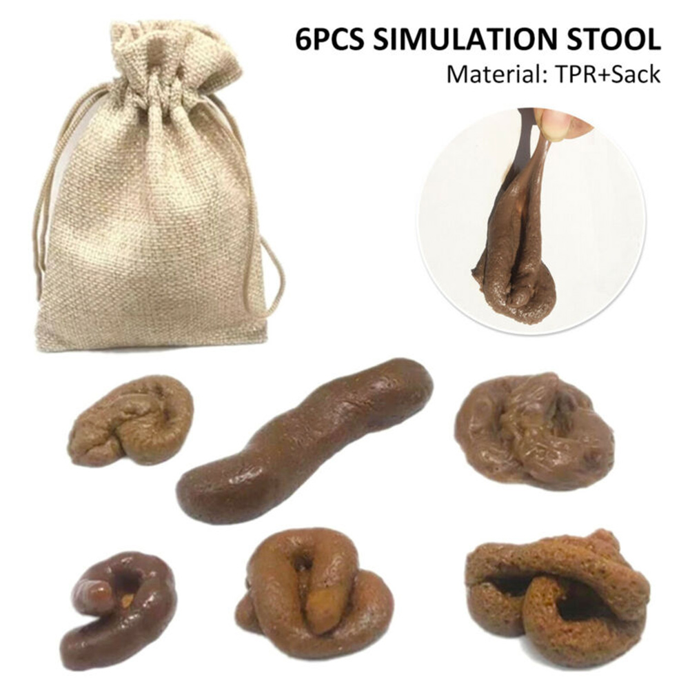 6pcs Realistic Soft Fake Dog P - Fake Poop Gag Gift ulasan dan harga