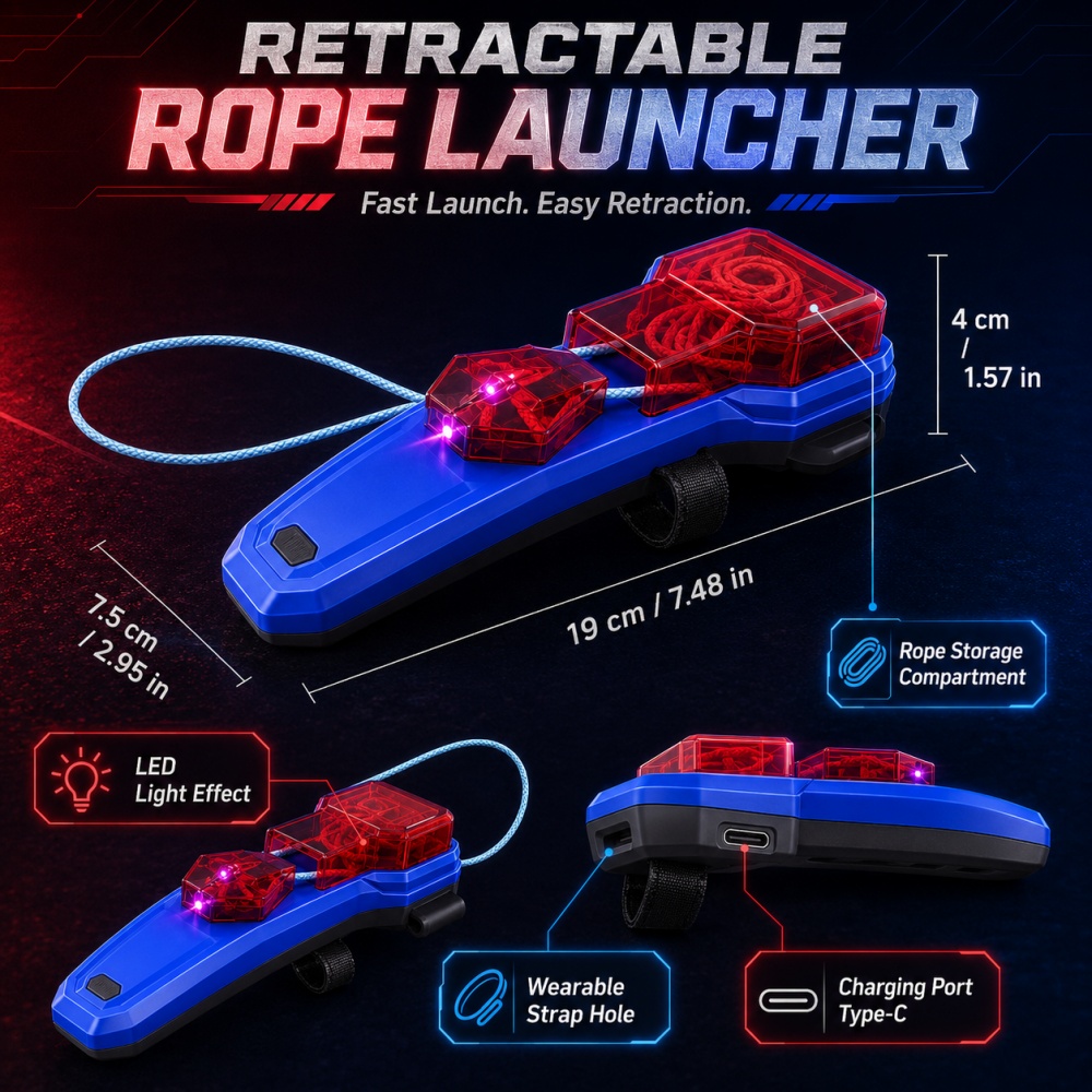 Rope Launcher Spider Web Shoot - Novelty Gifts ulasan dan harga