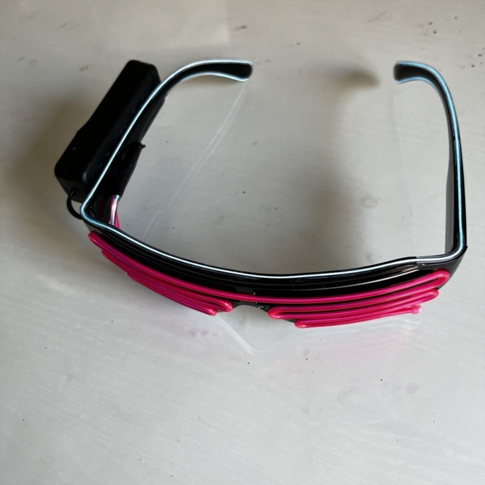 Fashion Wireless LED Glowing G - Glow In The Dark Party Glasses ulasan dan harga