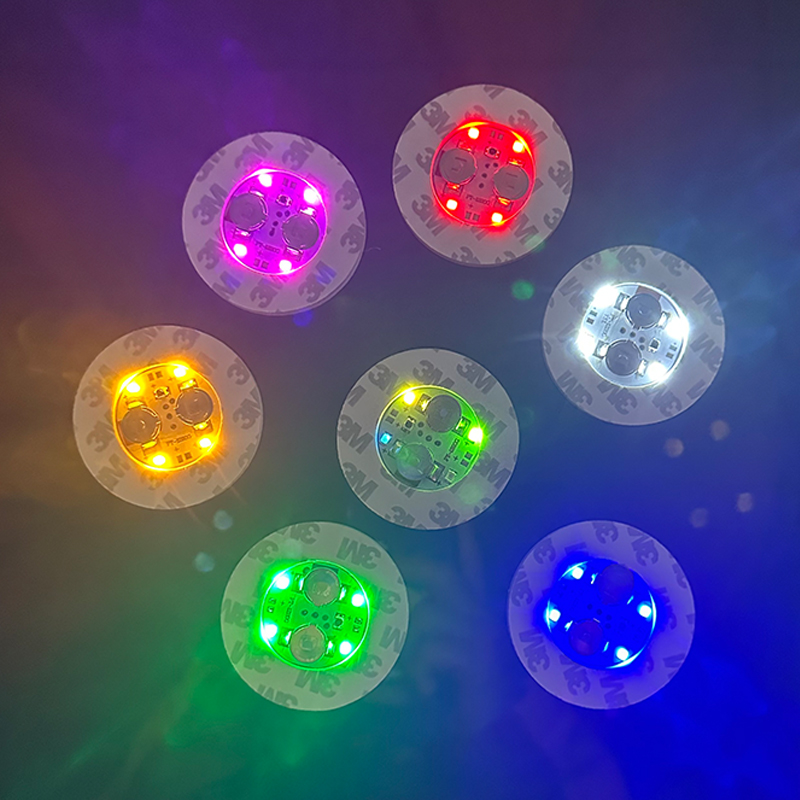 LED Coasters Sticker Night Clu - Glow In The Dark Party Glasses ulasan dan harga