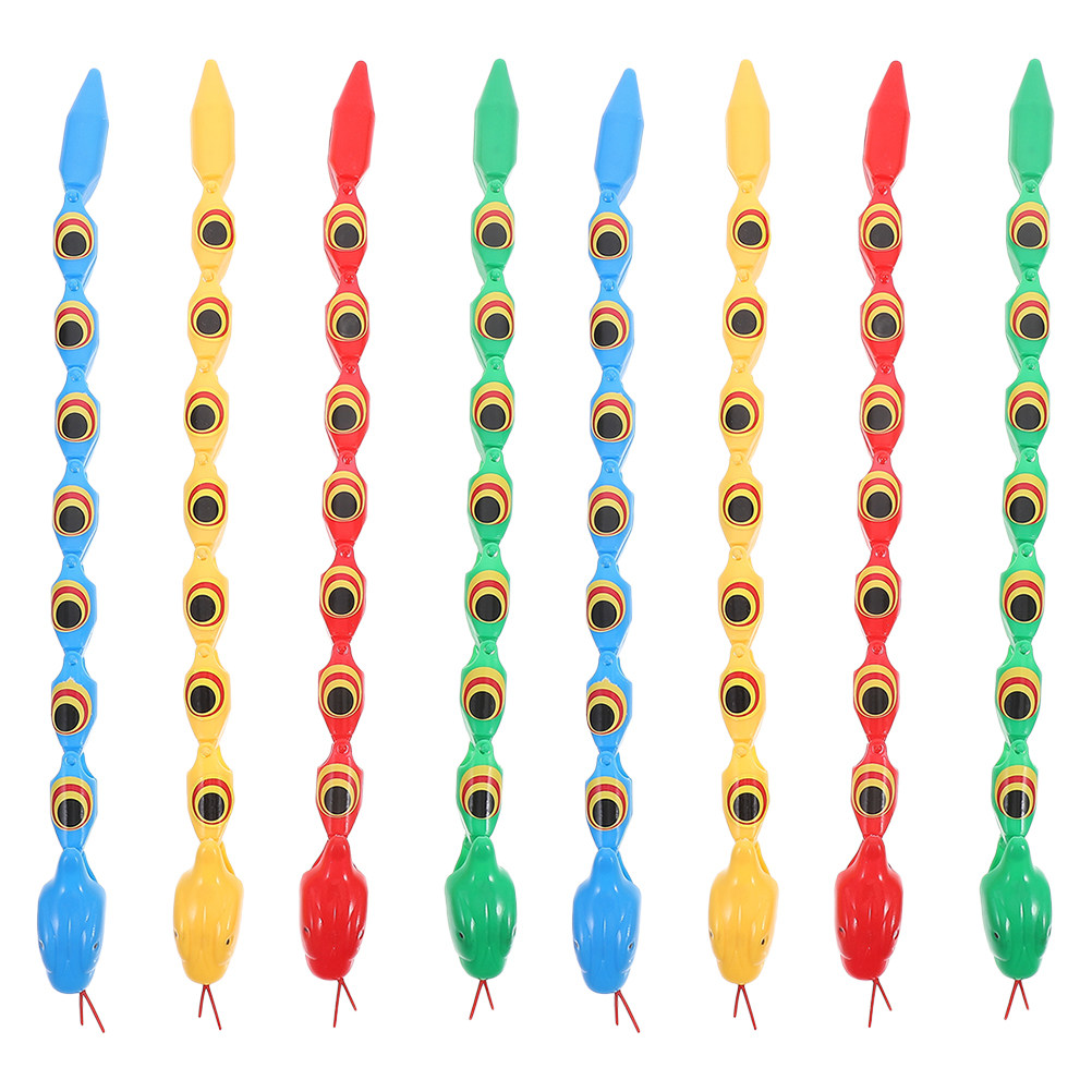 8Pcs Wiggly Jointed Snake Toys - Prank Toys ulasan dan harga