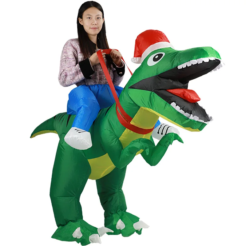 Tyrannosaurus Rex Christmas In - Inflatable Dinosaur Costume Adult ulasan dan harga